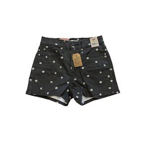 LEVIS Daisy Print High Rise Shorts Size 27 NEW